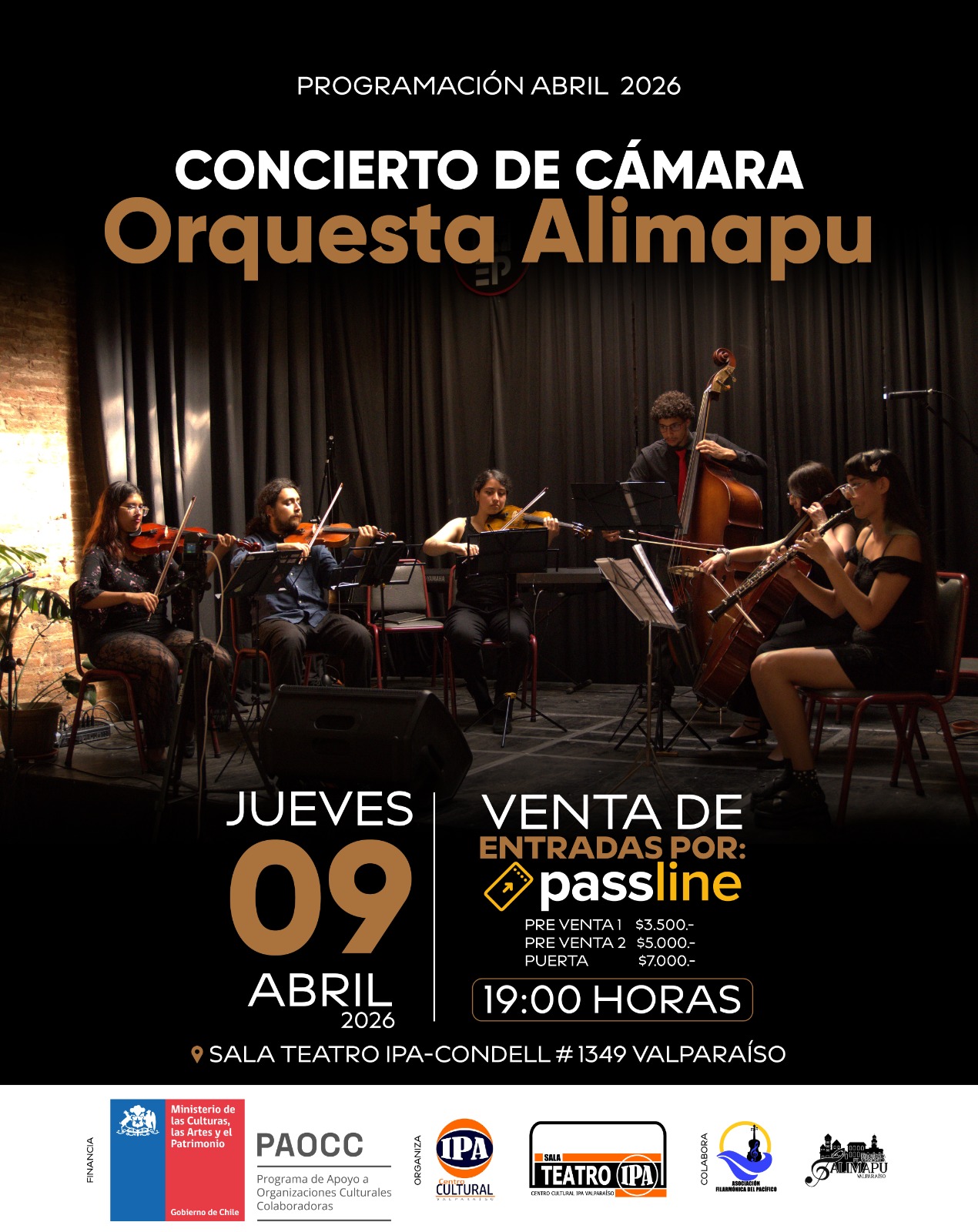 Afiche Concierto de Cámara 2026